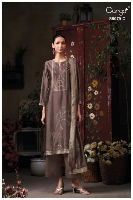 Ganga rashmika 5079 wholesale retailers for dress materials pimpri